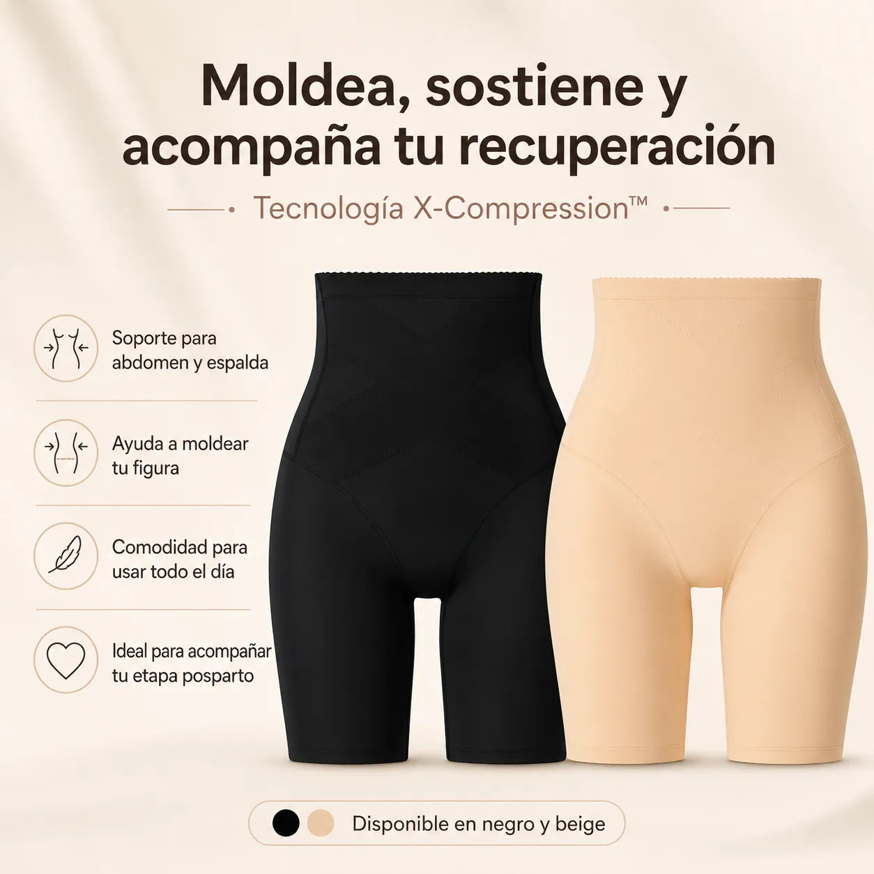 Short Moldeador Postparto con Tecnología X-Compression™