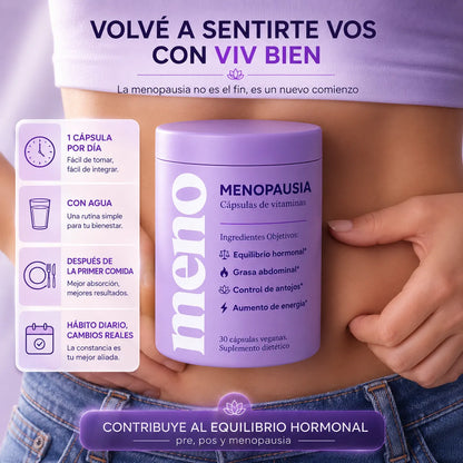 Meno™ Viv Bien | Baja de peso en menopausia de forma natural