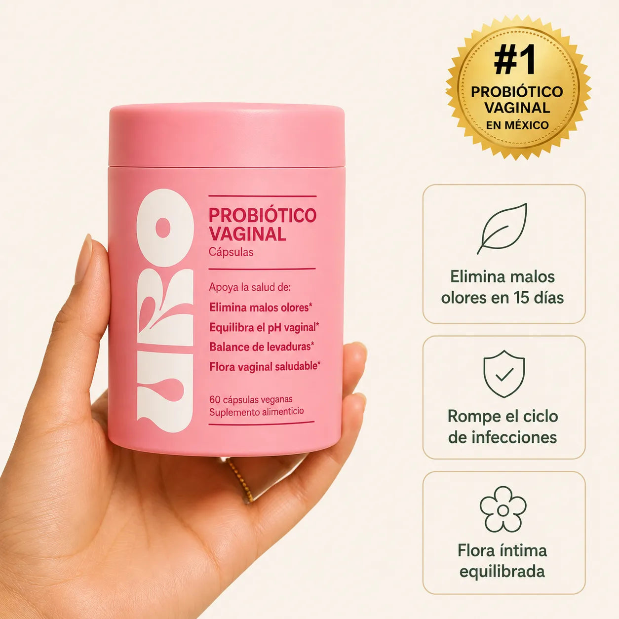 URO ESSENZIA™ Probiótico Vaginal Equilibrio & Defensa